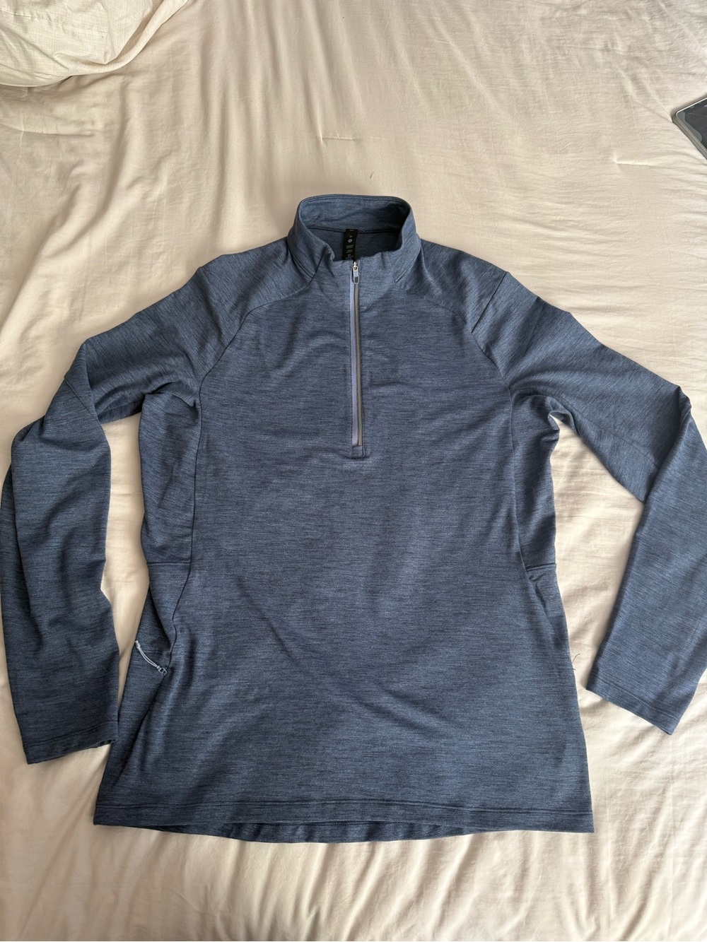lululemon athletica Grey Heather Quarter-Zip Pullover